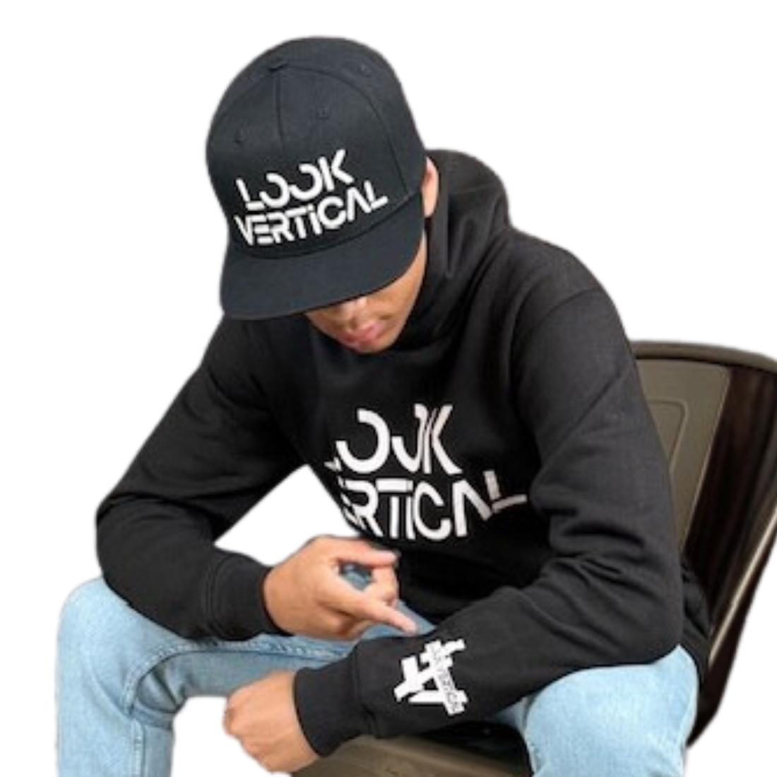 Look Vertical Snapback- Black