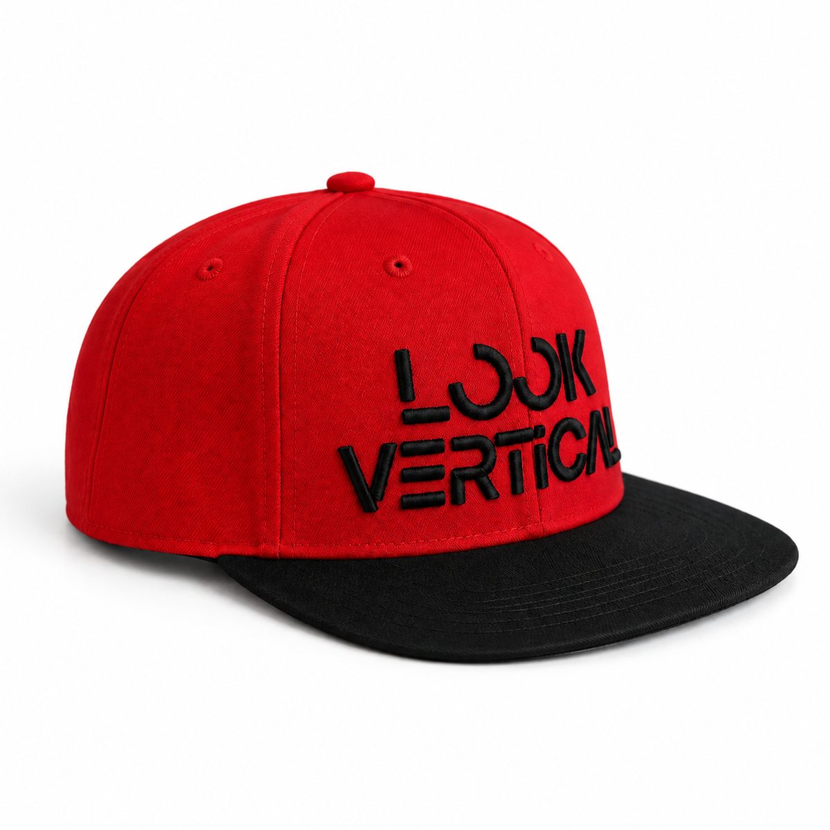 Look Vertical Snapback- Red/Black Edition