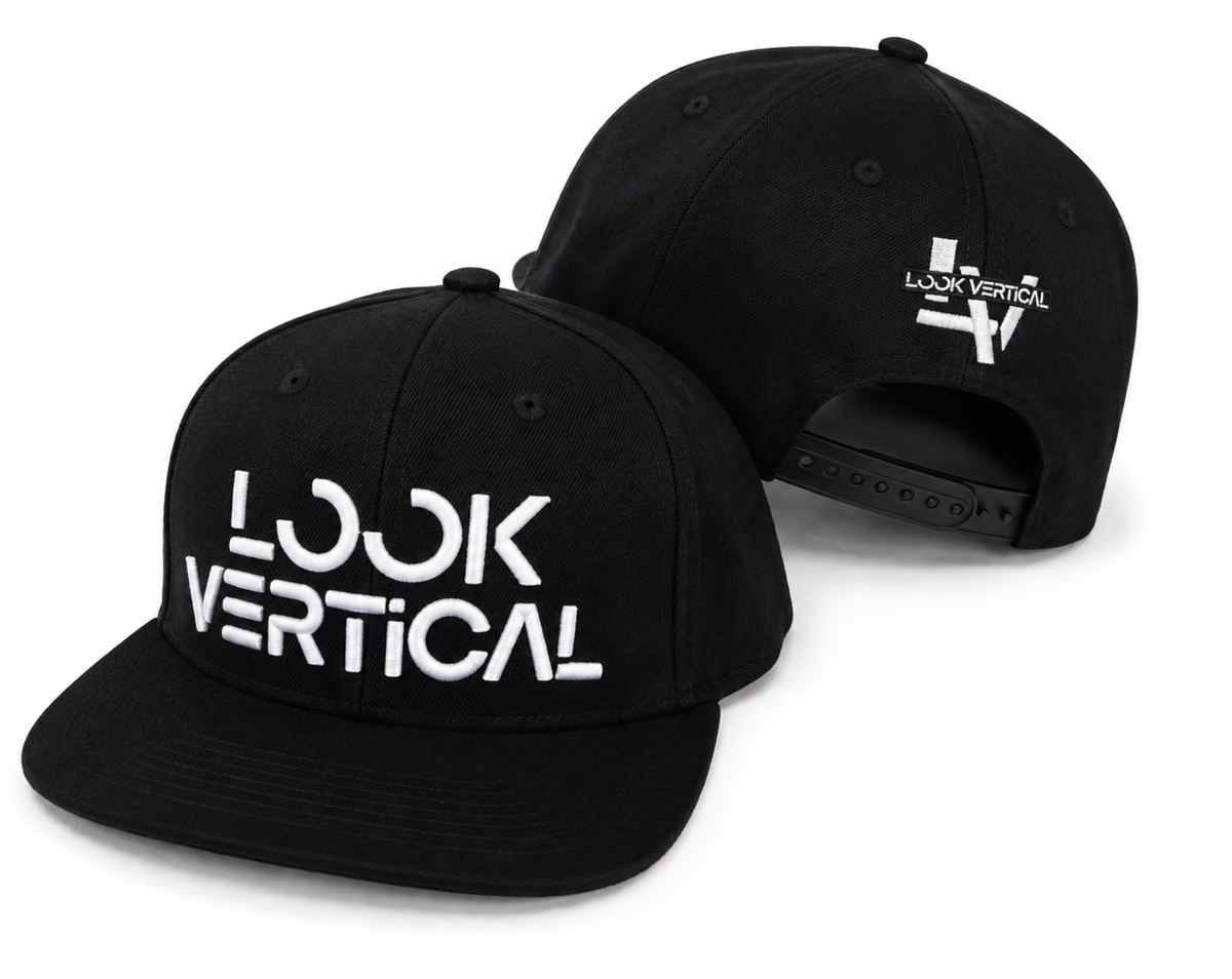 Look Vertical Snapback- Black