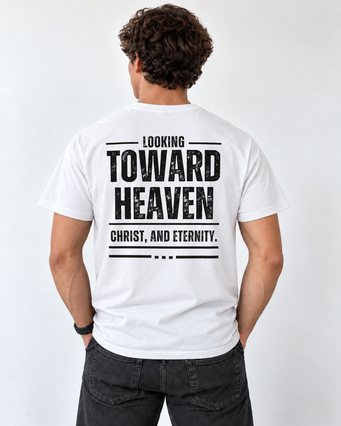 Look Vertical Premium Tee- White