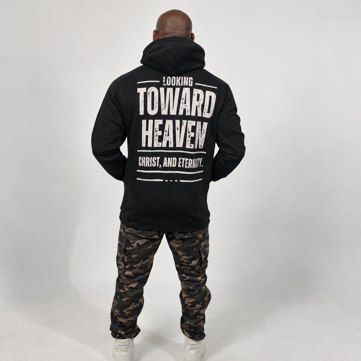 Look Vertical Premium Hoodie- Black