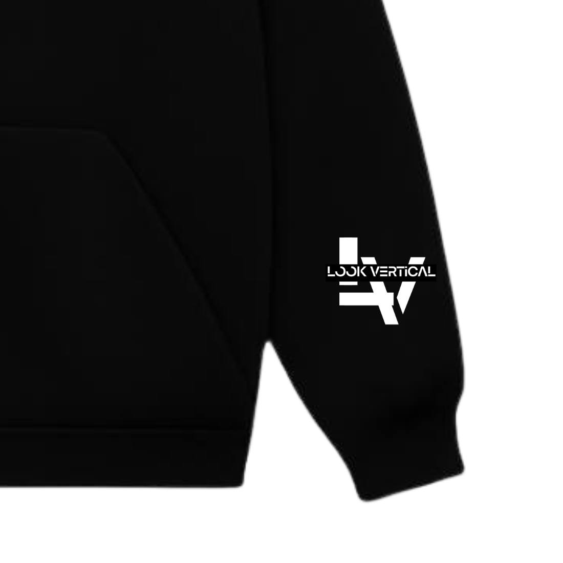 Look Vertical Premium Hoodie- Black
