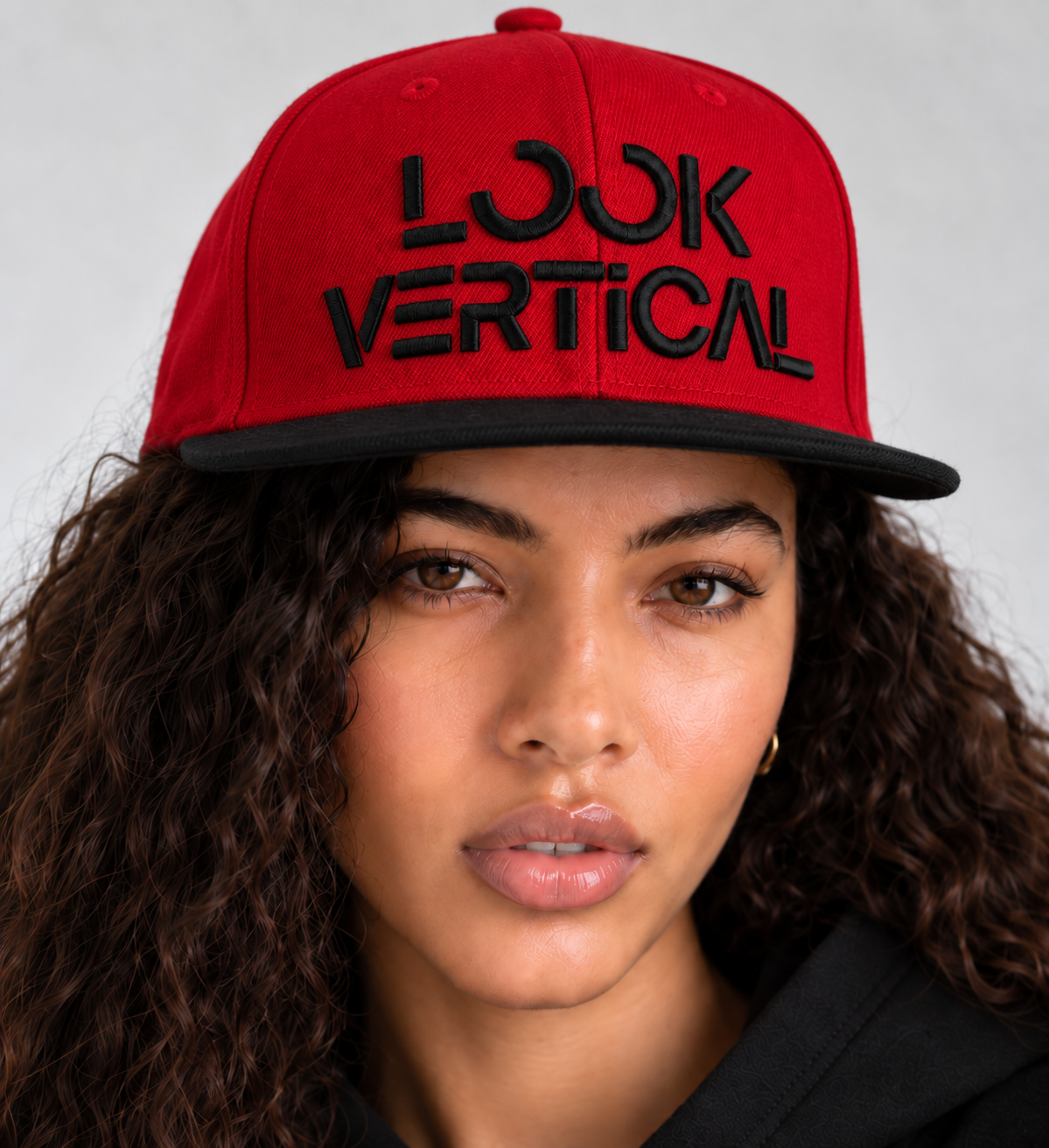 Look Vertical Snapback- Red/Black Edition