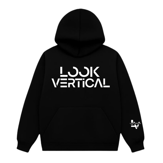 Look Vertical Premium Hoodie- Black