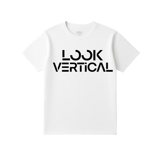 Look Vertical Premium Tee- White