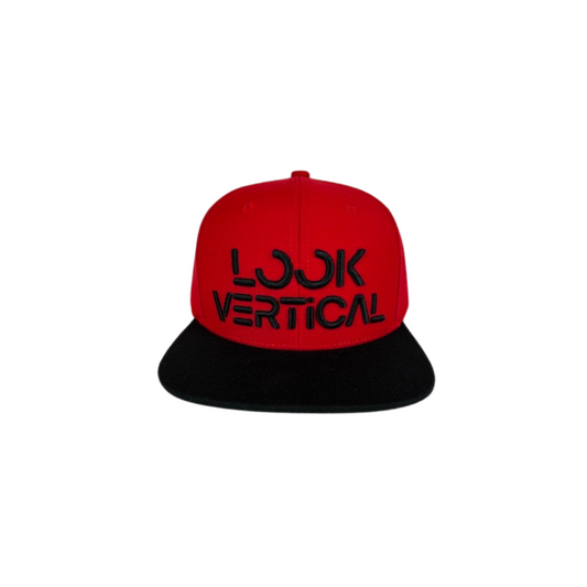 Look Vertical Snapback- Red/Black Edition