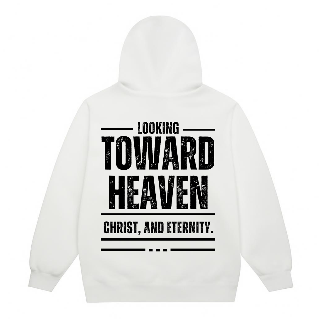 Look Vertical Premium Hoodie- White